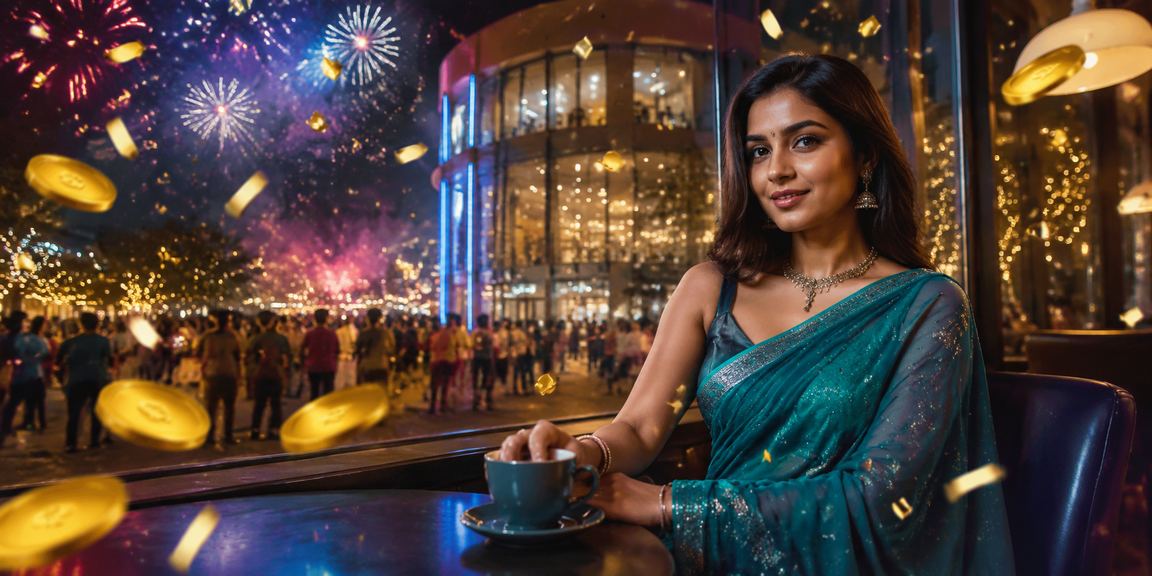 Indian woman logging into casino betting account