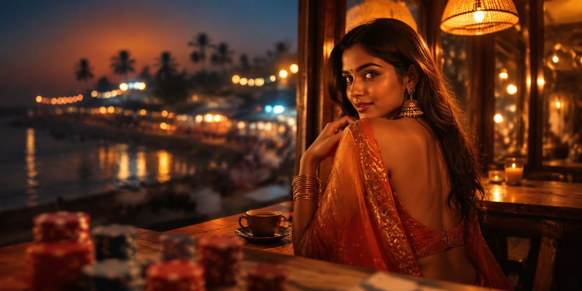 Casual casino games and entertainment by Goa beach